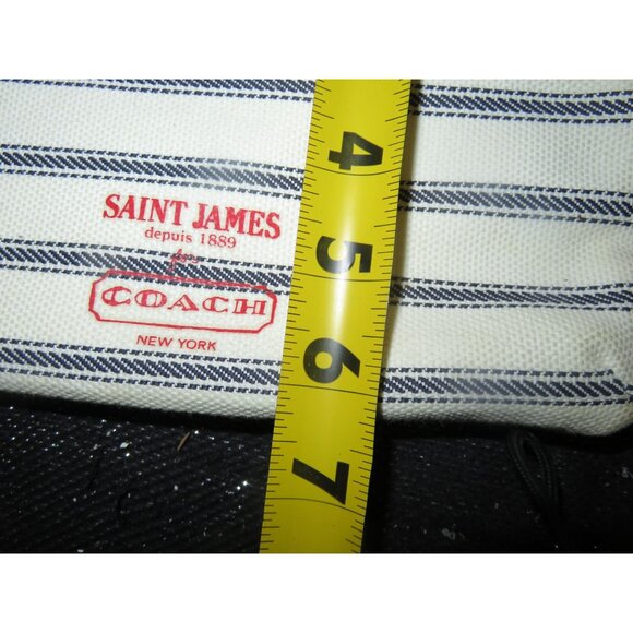 Coach Saint James limited legacy striped canvas weekender tote & pochette set - Picture 13 of 14